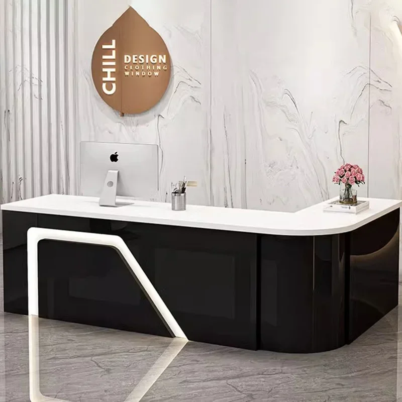 Counter Table Bar Reception Desk Tall Marble Office Commercial Reception Desk reception desk storage acrylic podium Beauty Salon Toonbank Winkel Garden Furniture Sets