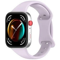 Sport Silicone Smart Watch Replacement Strap - Durable and Comfortable Bracelet for Active Lifestyles (Light Purple)