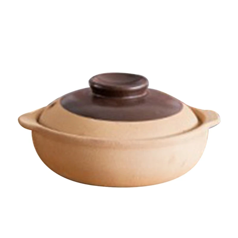 Casseroles 500ML/750ML Rice Noodle Porridge Milk Soup Clay Stew Earthenware heat-resistant ceramic stoves electric gas stove casserole pot
