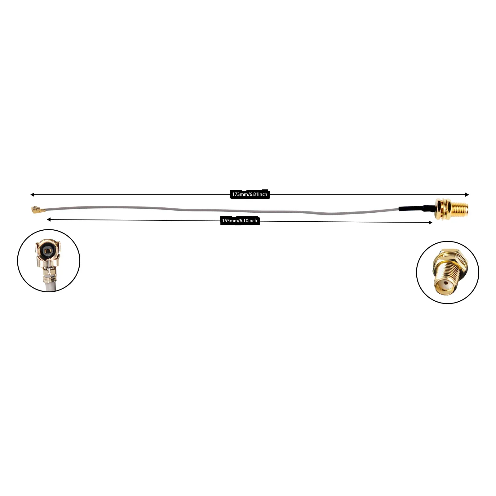 4Pcs U.FL IPEX to SMA Connector Antenna 868MHz / 915MHz for Heltec ESP32 LoRa V3 Node Development Board Lora32u4 II Wifi Lora32