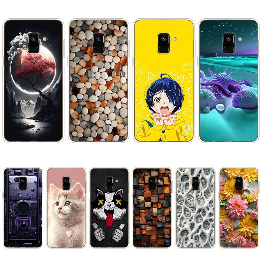 S4 Colorful Song Custodia Morbida In Silicone Tpu Cover Per Samsung Galaxy J6 2018/A6 2018/A8 2018/A8 Plus 2018