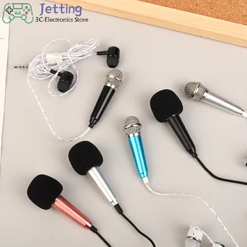 Mini Microphone 3.5mm Portable Karaoke Mic All-in-one Earphone Stereo Wired Headphone In-Ear Headset Singing Artifact 5