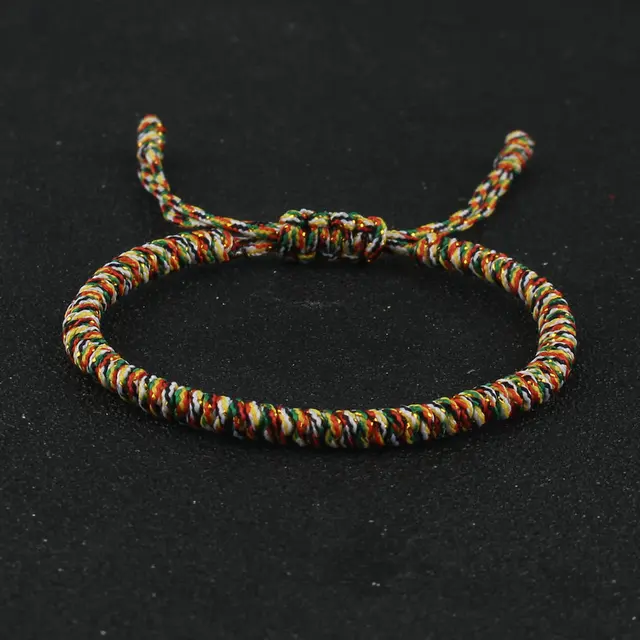 97374-6631f0.jpg Bracelet bouddhiste tibétain porte-bonheur tressé à la main réglable noeud King Kong fil rouge bracelets porte-bonheur pour femmes hommes Couple amoureux
