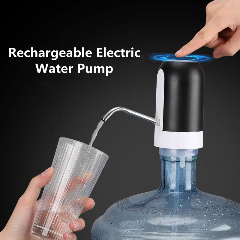 

Bottled Water Pump Electric Water Dispenser Drinking Water Bucket Rechargeable Automatic Water Absorber Water Pump Drinkware Bar