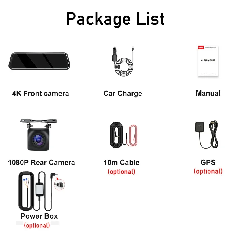 Jansite  DVR  ڴ, ̷ ġ ũ,  ,  ķ ,  ĸ ī޶, 10 ġ, 4K, 3840X2160P