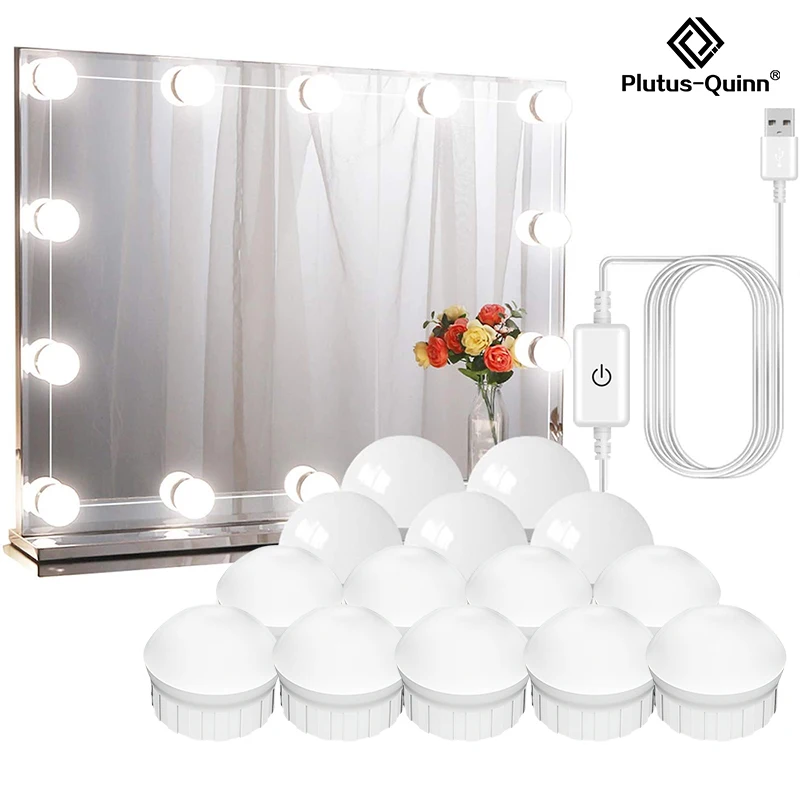 3 Colors Makeup Mirror Lamp Led Professional Touch Dimming Dressing