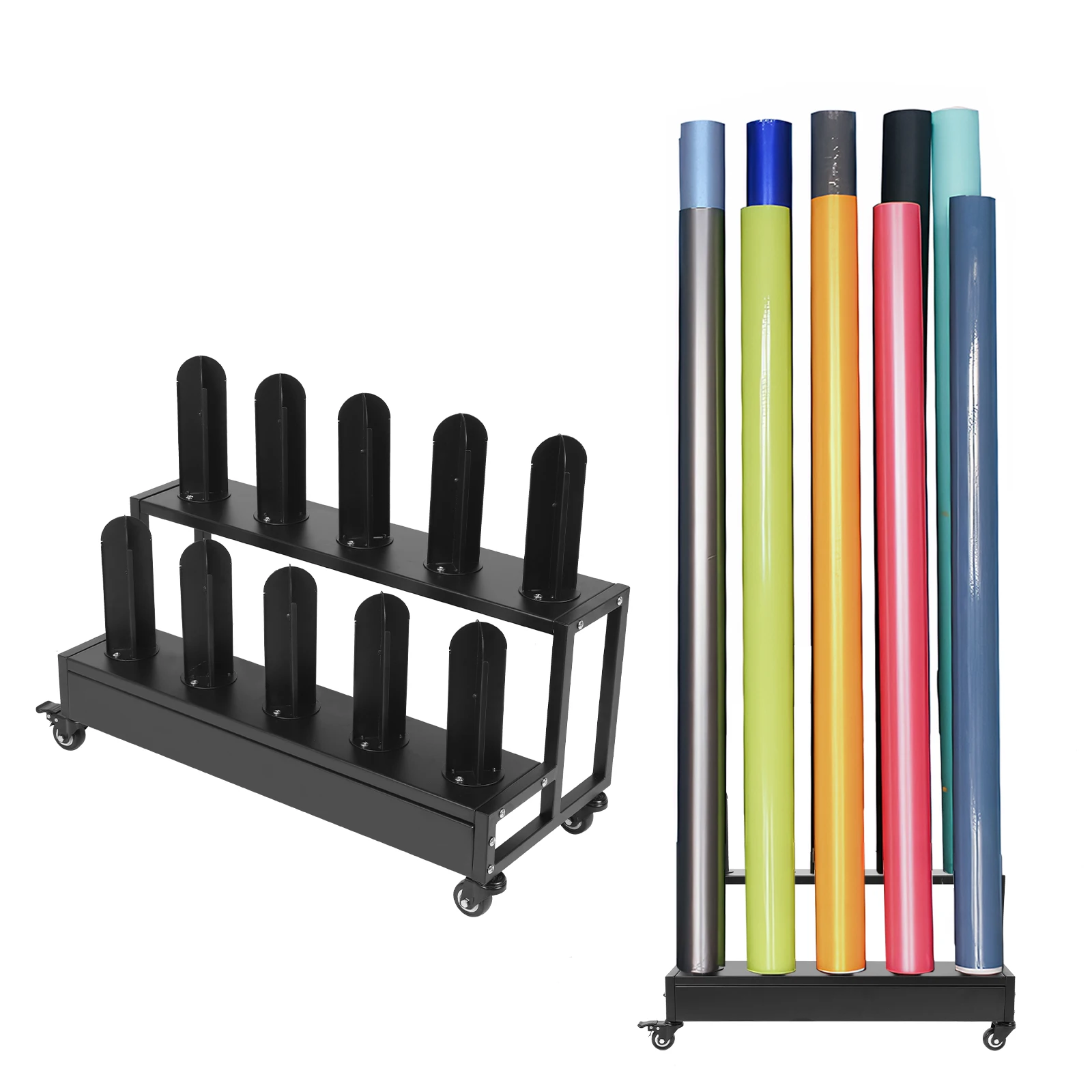 Durable Storage Trolley with Cold-Rolled Steel Frame Multi-Functional Metal Utility Cart for Organizing and Storage in Homes