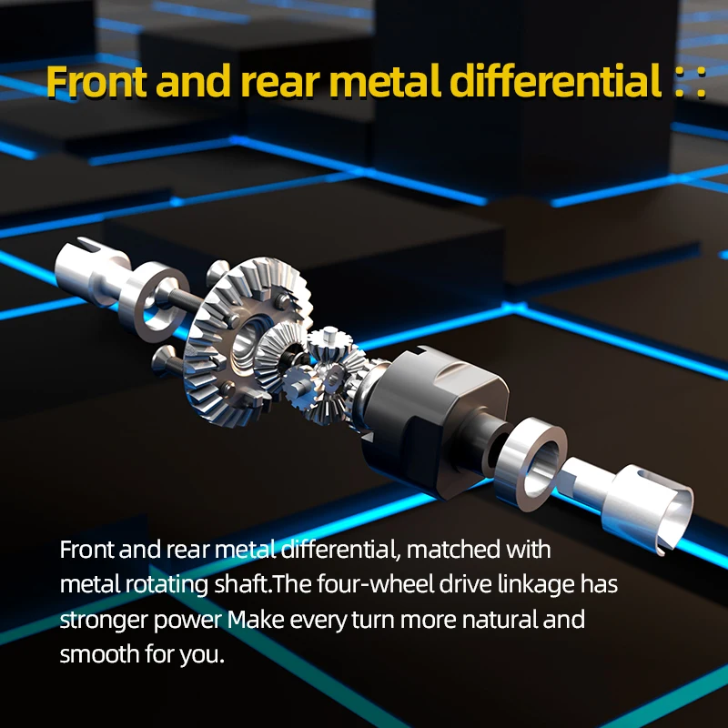 1:18 30/50 KM/h 고속 4륜구동 오프로드 RC카 풀 스케일 빅풋 원격 조종 자동차 드리프트 몬스터 트럭 금속 기어 및 샤프트