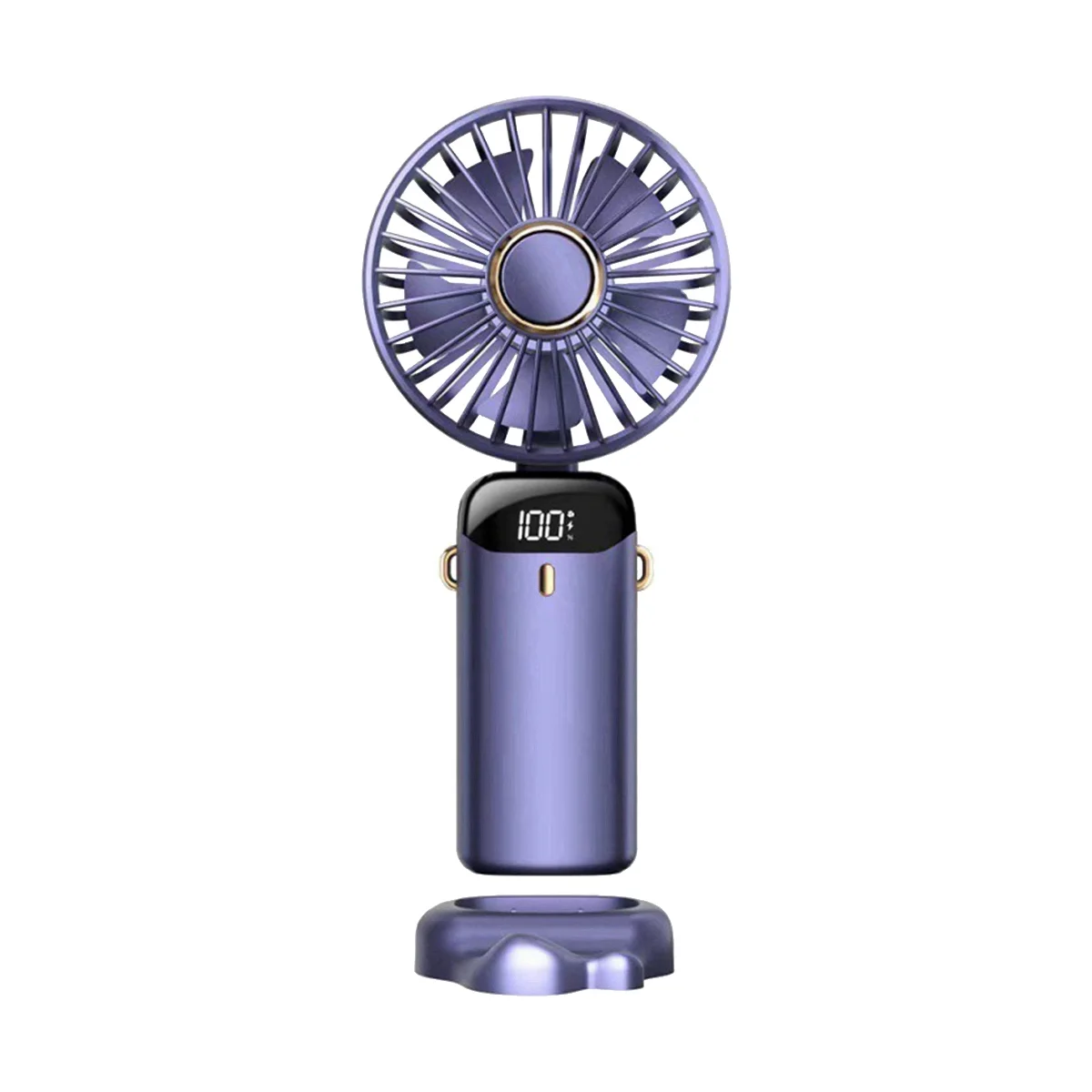 

Handheld Fan,Portable Personal Fan,5000MAh Rechargeable,5 Speeds with LED Display,90° Adjustable