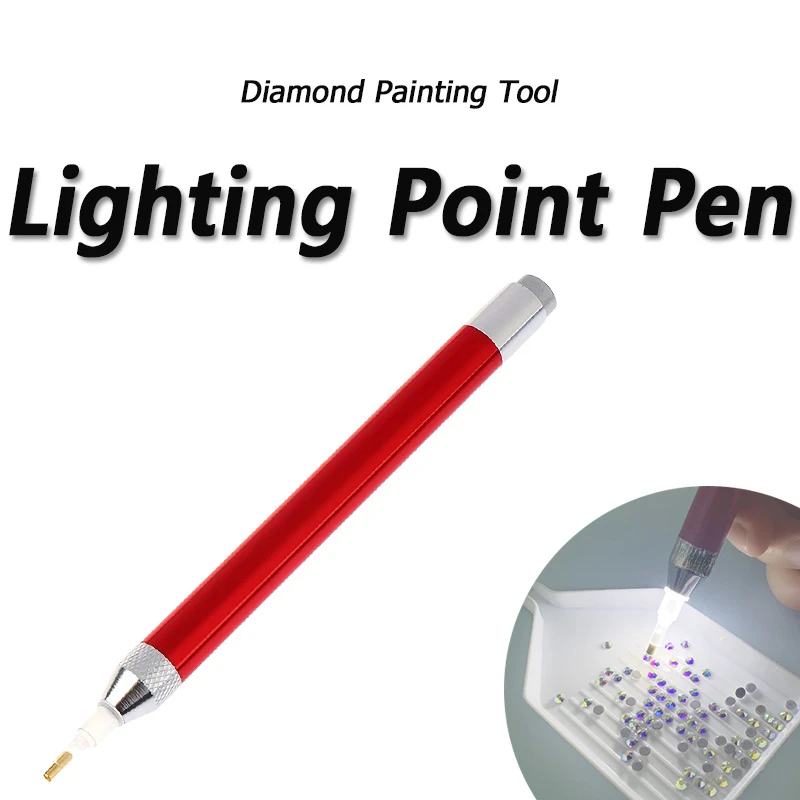 Red Aluminum Diamond Painting Tool Pen for 5D Art