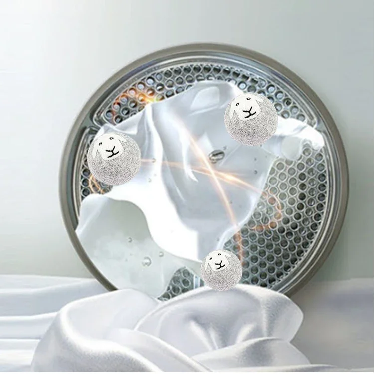 Wool Felt Ball Anti-static Washing Machine Anti Entanglement Washing Ball Wool Gray Drying Sticky