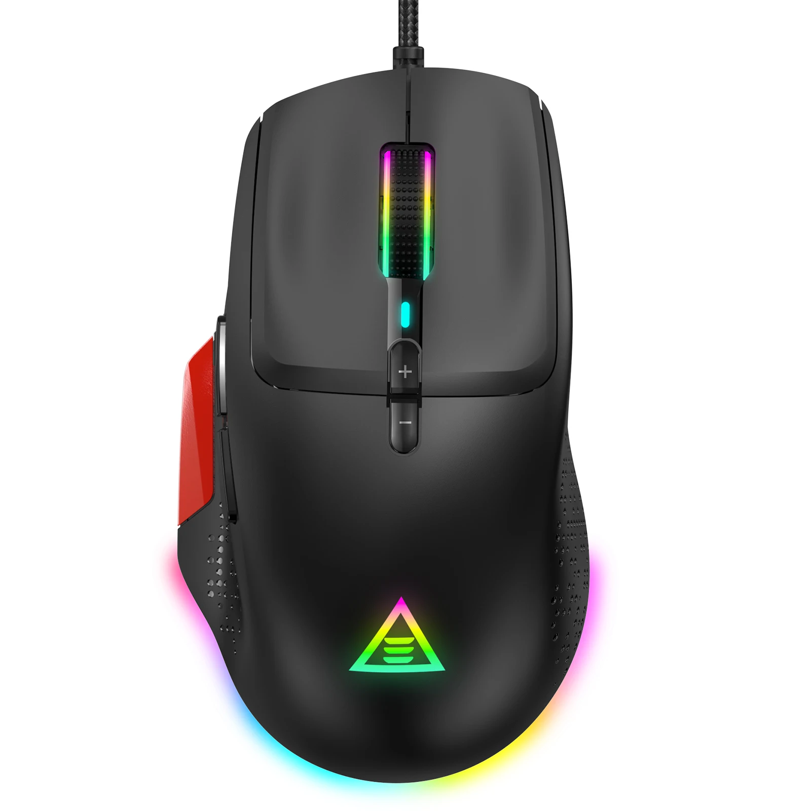 silent wireless mouse EKSA EM600 USB PC Gaming Mouse PAW3327 12000 DPI RGB Lightweight Wired Mice for Computer Mause Gamer with 9 Programmable Buttons digital mouse Mice