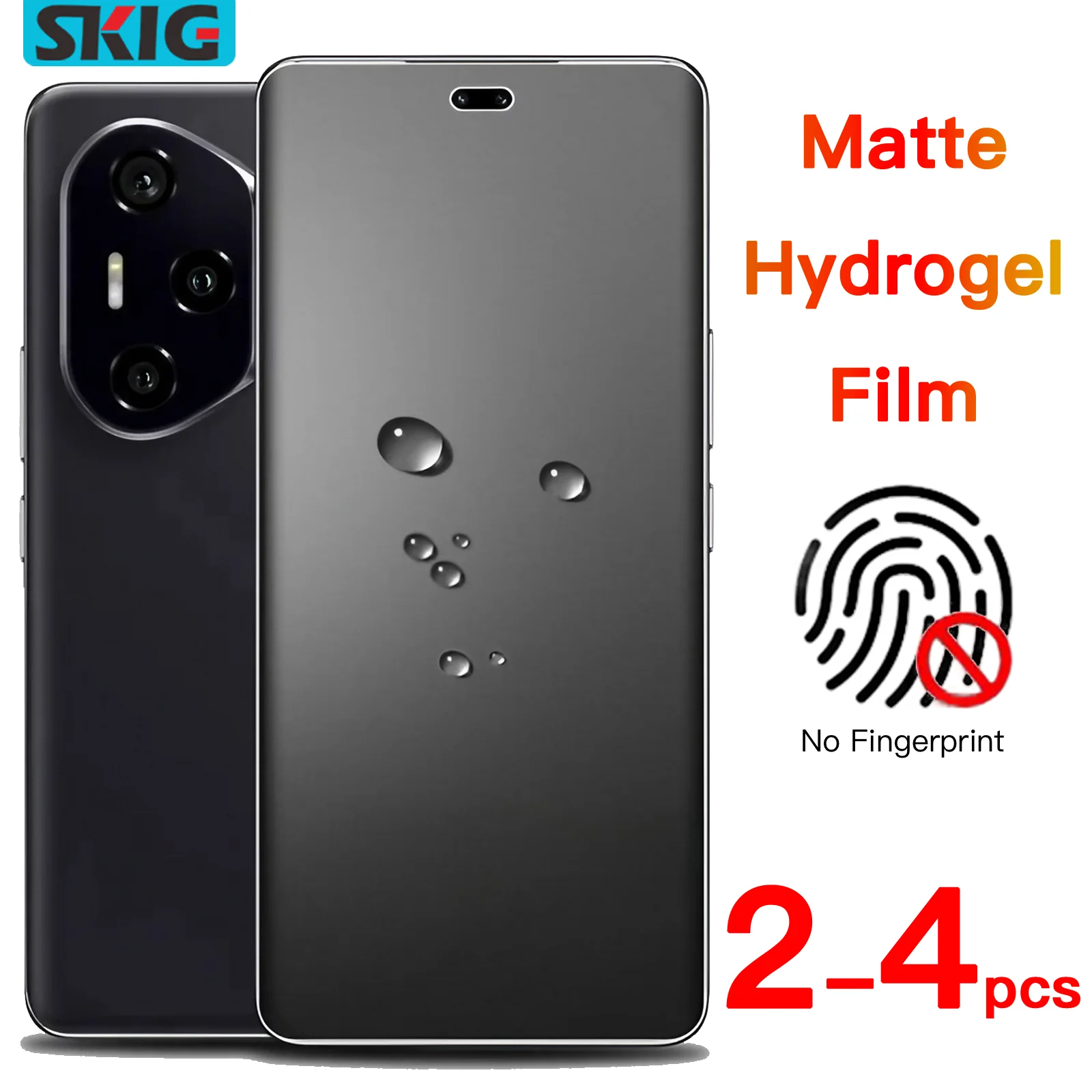 2-4 Stück Matte Hydrogel-Folie für Honor 400 300 200 90 80 70 60 Pro Plus Kein Fingerabdruck-Schutz, Kein Panzerglas