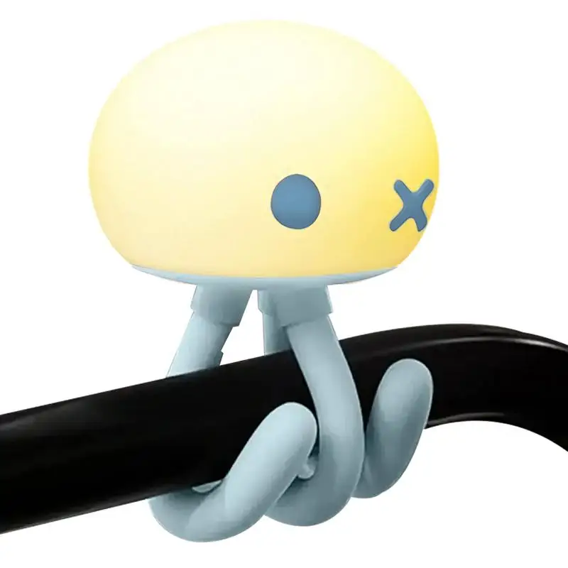 

Silicone LED Smart Jellyfish Night Light Bedroom Bedside Deformable Lamp Touch Dimming Eye Protection Light USB Rechargeable