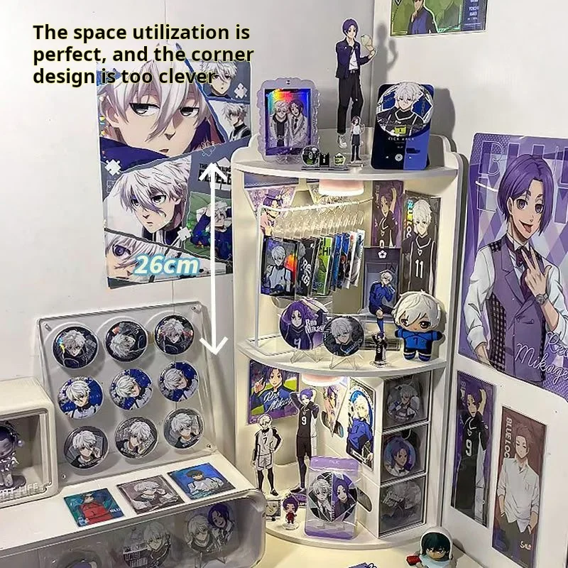 Desktop Corner Storage Rack Large Capacity Layered Bedroom Dormitory Miscellaneous Storage Box Signboard Bar Millet Display