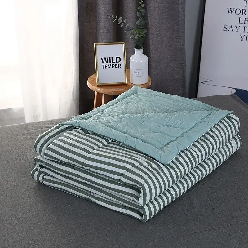 Home Wash Cotton Quilt Summer Thin Quilt Air-conditioning Washable Single Double Children Student Summer Cool summer quilt summer quilt set