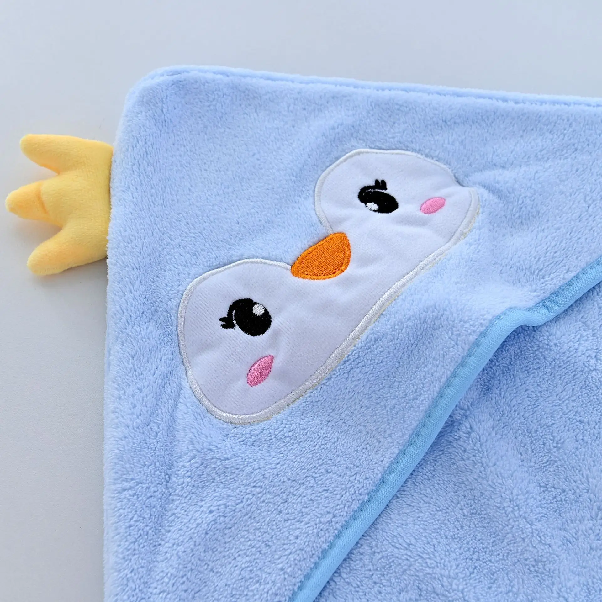 Cartoon Baby Bath Towel Infant Soft Bathrobe Hooded Swaddle Towel Blanket Kids Warm Sleeping Swaddle Wrap for Newborn Boys Girls - 5