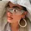 Luxury Y2K Sunglasses Women Brand Designer New Punk Sports Sun Glasses Men Goggle Shades UV400 Fashion Letter Eyewear