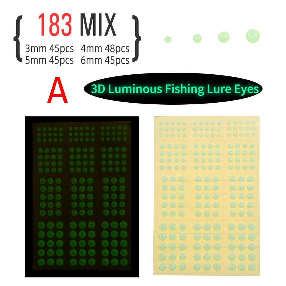Lure Eyes Sticker  Fishing Lures - 69/183pcs Luminous 3d Fish