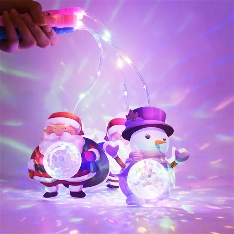 

Santa Claus Led Light Portable Three Gear Switch Christmas Projector Lamp Snowman For 4- Old Holiday Supplies Creative