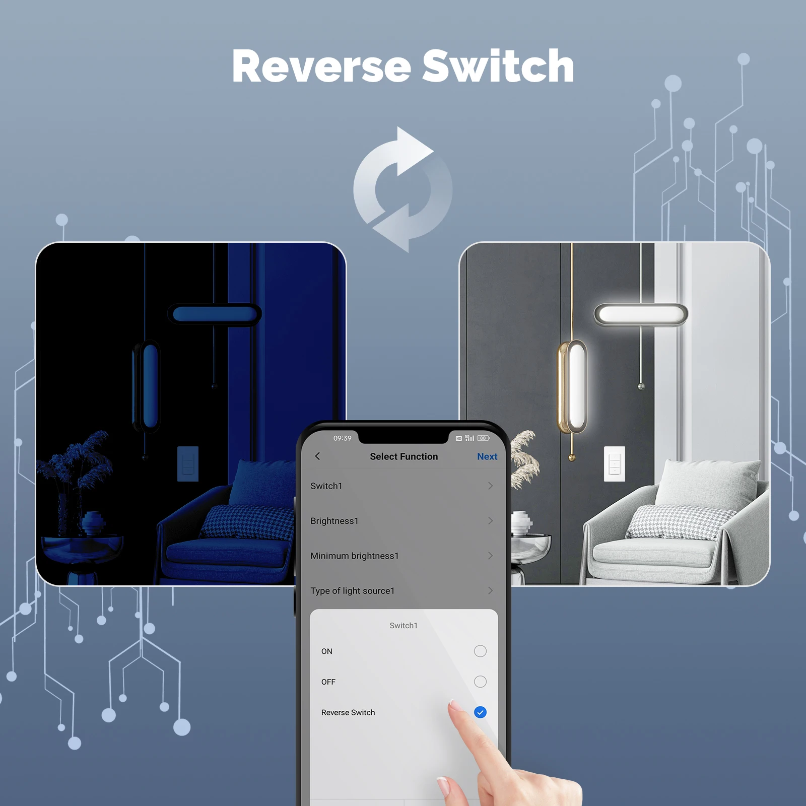 Smart Wireless Scene Switch 3 Gang 9 Scenarios Linkage Magnetic Design S0b22051e820b483e89fa42049e817b08f