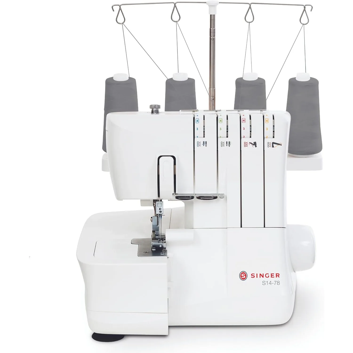 S14-78 Serger with Accessory Kit Overlock Machine with 2-3-4 Stitch Capability, 1200 Stitches/Minute, Differential Feed, White