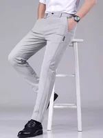Western style men's business formal wear spring and summer men's casual Korean version nine point suit pants slim fit pants 2