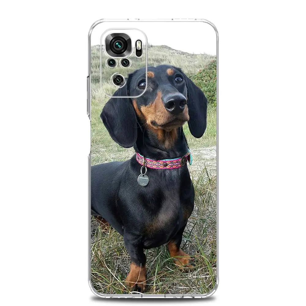 Dachshund Silhouette Dog Design Phone Case Cover