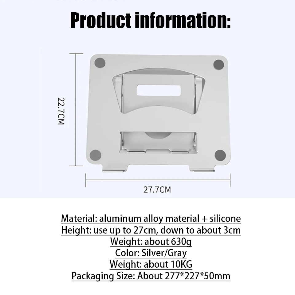 universal metal dobrável portátil suporte do portátil portátil suporte de riser tablet notebook suporte para macbook ar pro ipad suporte do computador