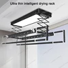 Home Balcony Electric Lifting Lighting Intelligent Clothes Drying Rack Foldable And Retractable Aluminum Clothes Drying Rack 1
