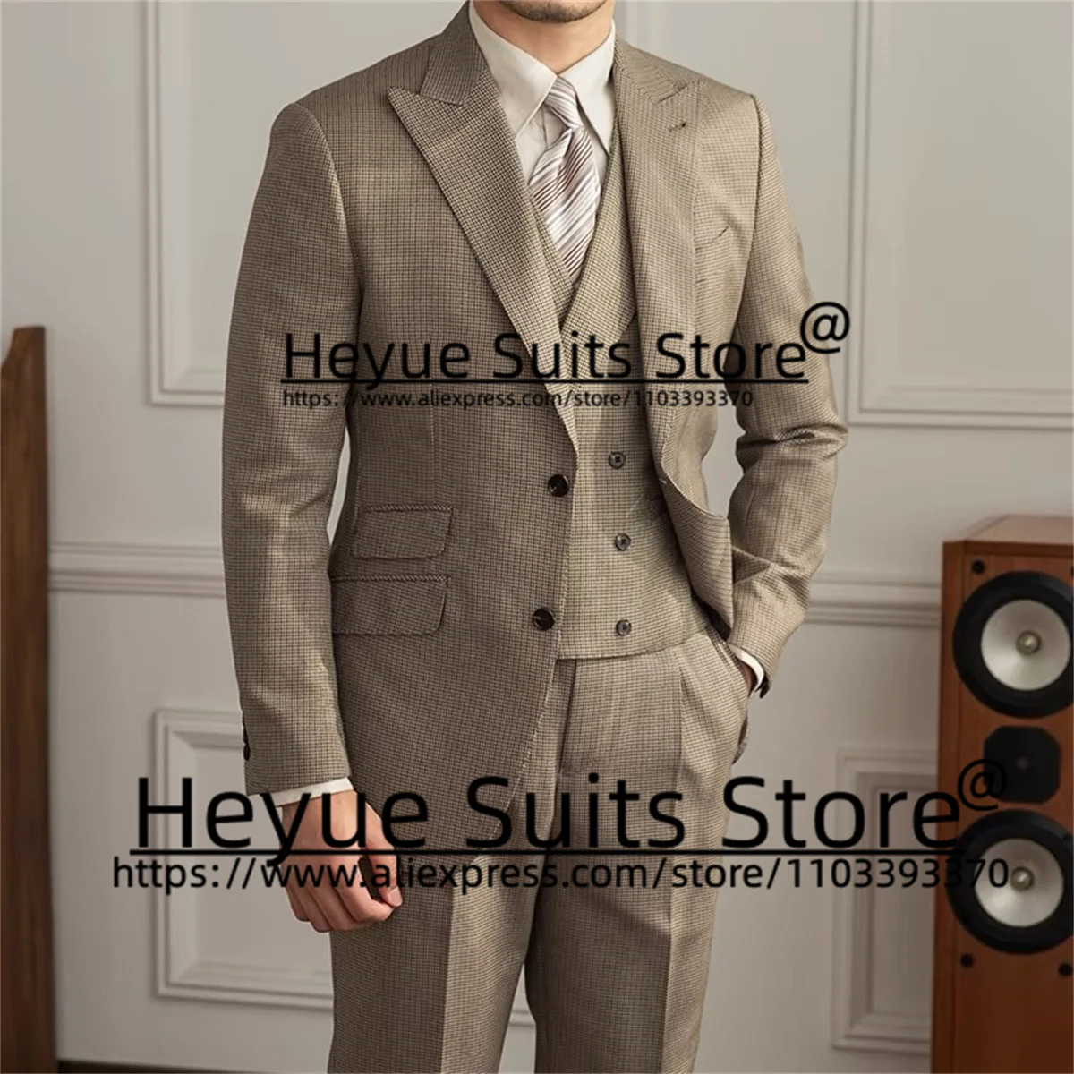 Classic Business Men Suits 2 Pieces Sets Custom Slim Fit Groom Tuxedos Blue Office Jacket+White Pants terno masculinos completo