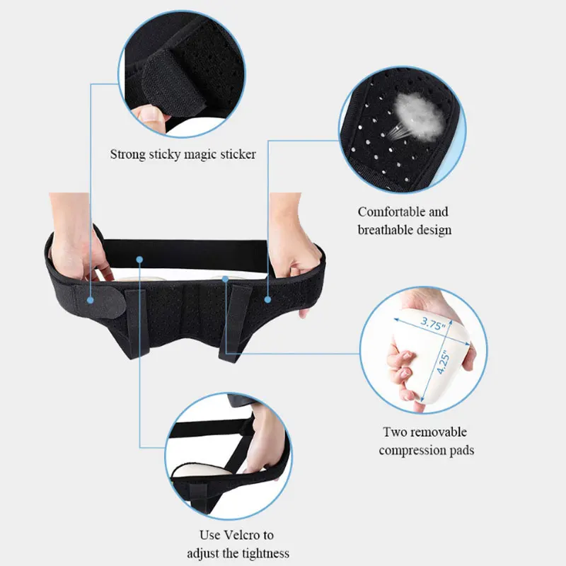 Men Hernia Support Belt Sports Inguinal Groin Hernia Pain Relief Truss Brace Air Band Adjustable Support for Training
