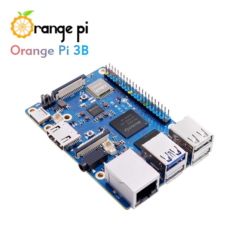 Orange Pi 3B 2/4/8GB RAM Rockchip RK3566 Mini PC WiFi5+BT 5.0 Gigabit LAN Port Single Board Run Android Linux OpenHarmony OS