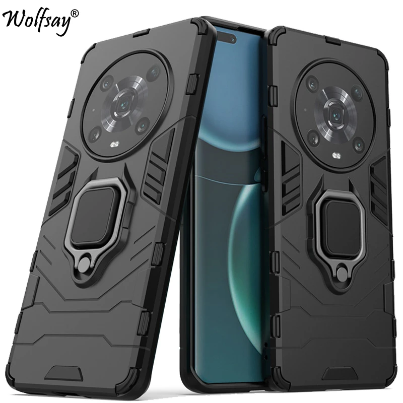 Per Honor Magic 4 Pro Custodia Armatura Supporto Di Aspirazione Magnetico Copertura Posteriore Completa Per Honor Magic 4 Pro Custodia Cover Per Honor