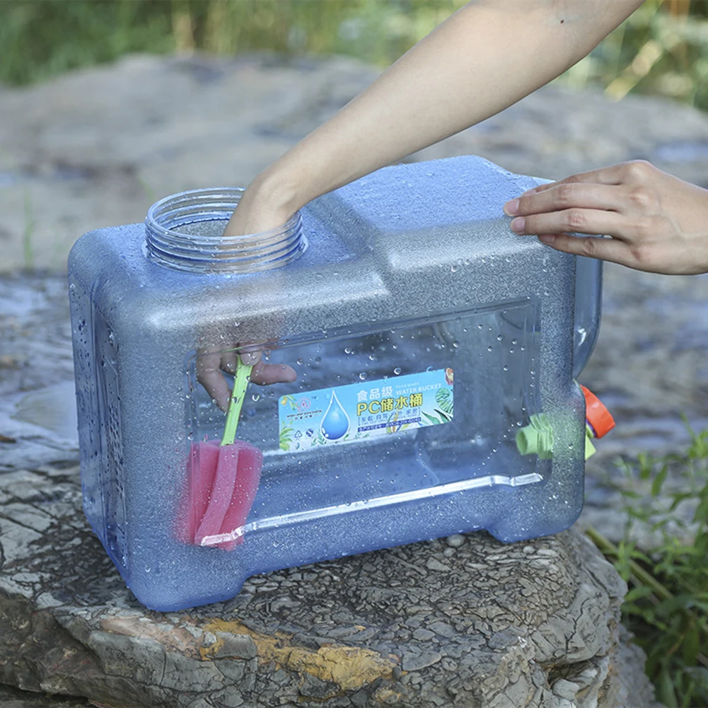18/20/22L Car Water Buckets Food Grade Portable Water Tank Large-Capacity with Faucet Outdoor Accessories for Hiking Fishing 5