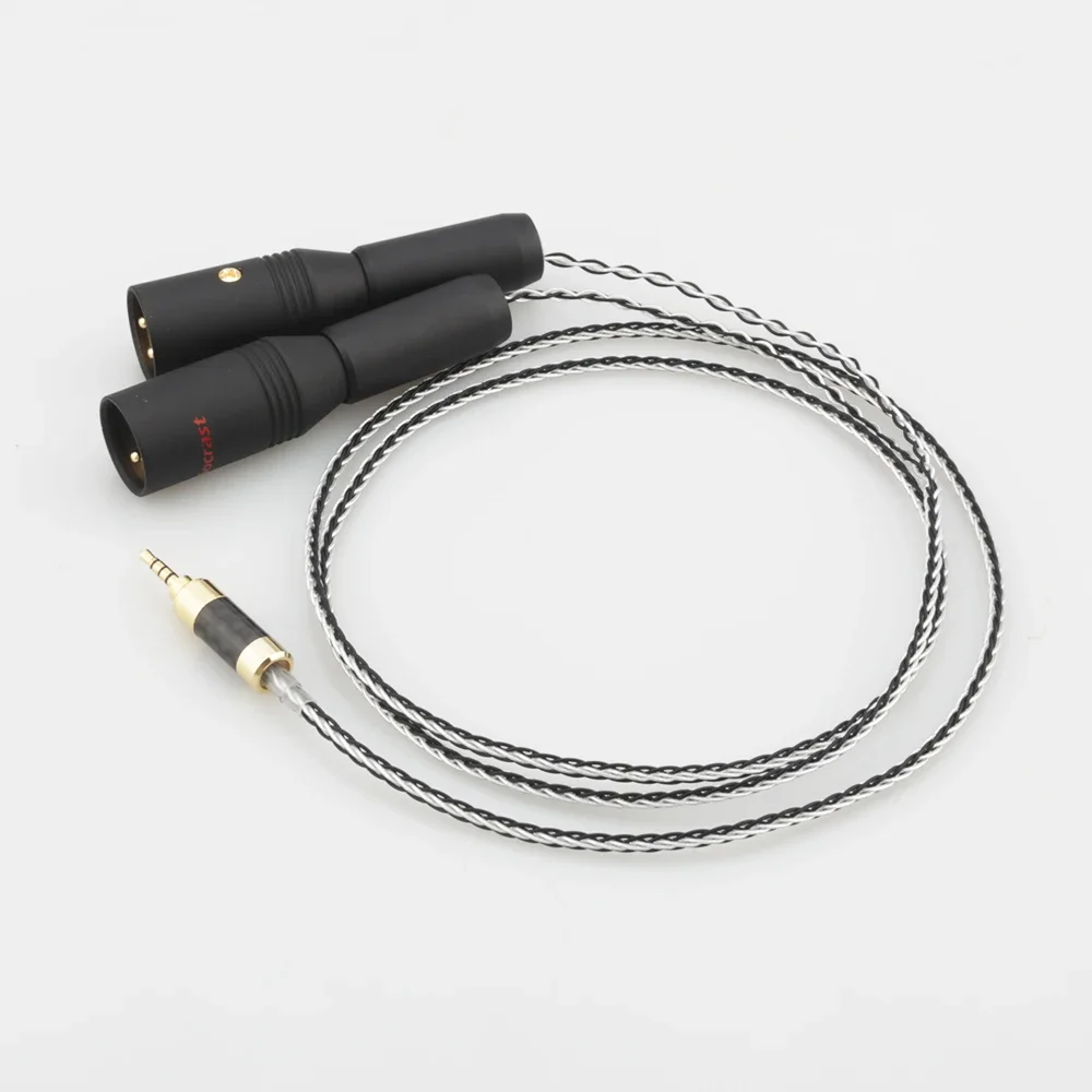 Astell & Kern AK100II, AK120II, AK240, AK380, AK320, DP-X1A, FIIO X5III 용 하이 엔드 TRRS 밸런스 수-2 XLR 수 케이블, 2.5mm