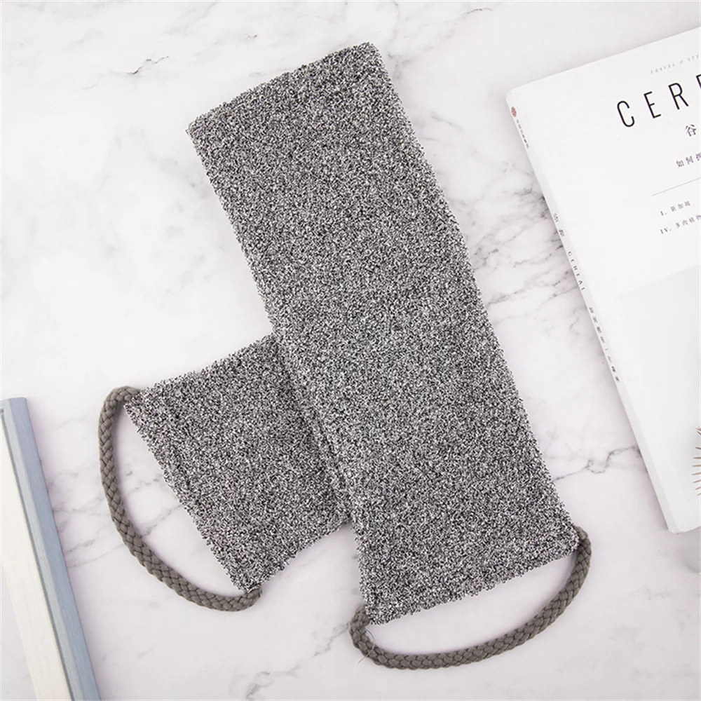 

Салфетка для протирания, бамбуковое волокно, двустороннее удаление омертвевшей кожи, ОТШЕЛУШИВАЮЩИЙ ПИЛИНГ, портативный инструмент для ванной комнаты, полотенце, щетка для спины