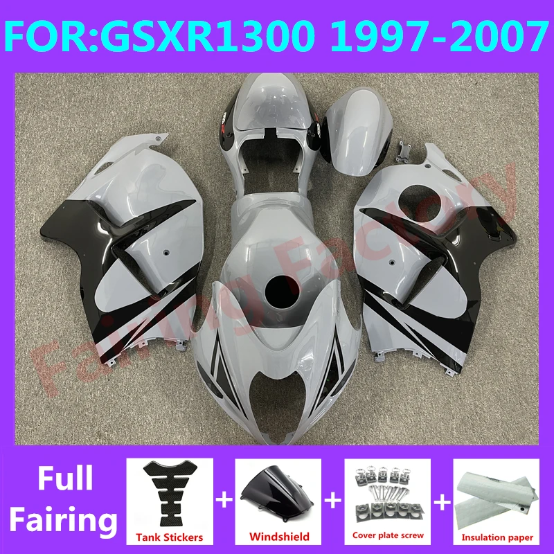 

Обтекатели для мотоциклов GSXR1300 1997 1998 2007 2006 2005 GSX1300R GSXR 2004 1300 2003 2002 2000 2001 комплект обтекателей серый черный