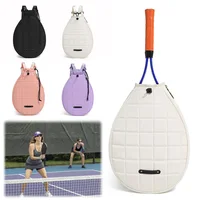 Tennis Racket Carrying Bag Waterproof Portable Badminton Racquet Bag Zipper Closure Tennis Racquet Crossbody Bag for Women Men 1
