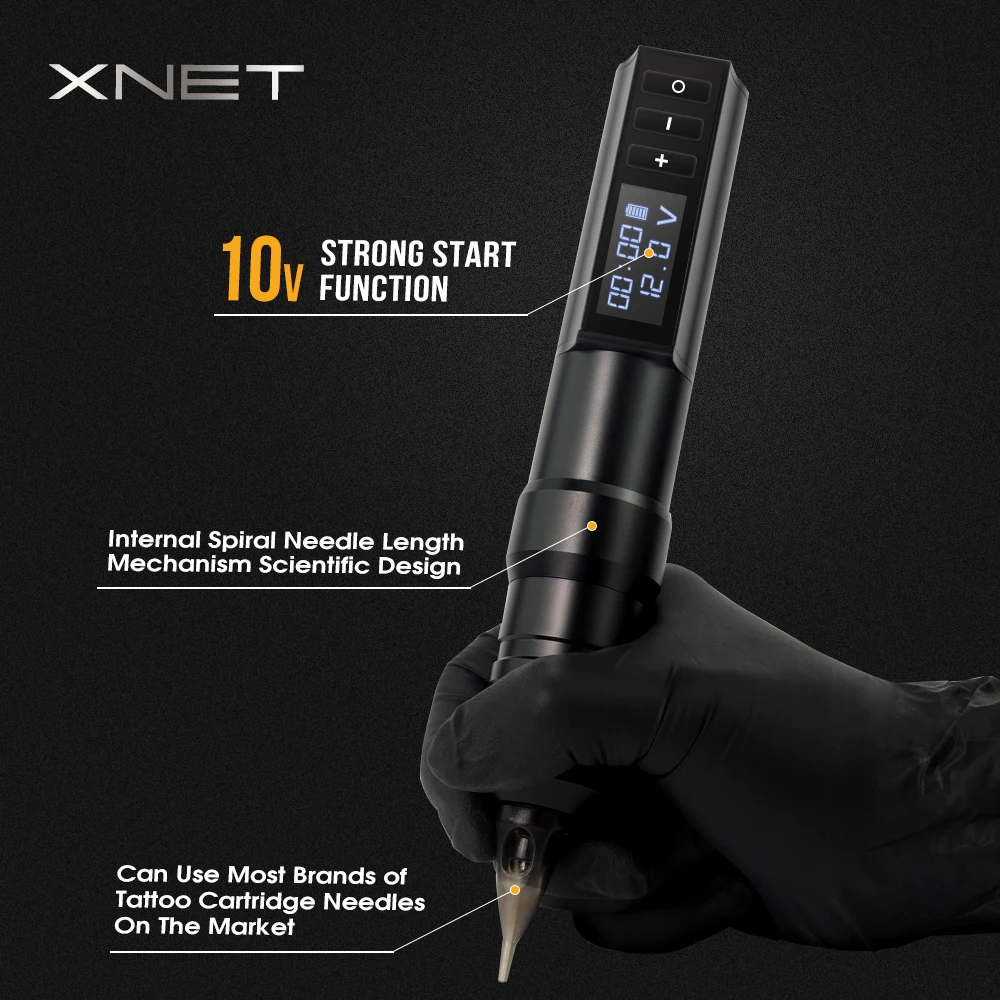 XNET Tornado　Wireless　tattoo machine set XNET Tornado Wireless Tattoo Machine Kit 2000mAh Battery 4mm