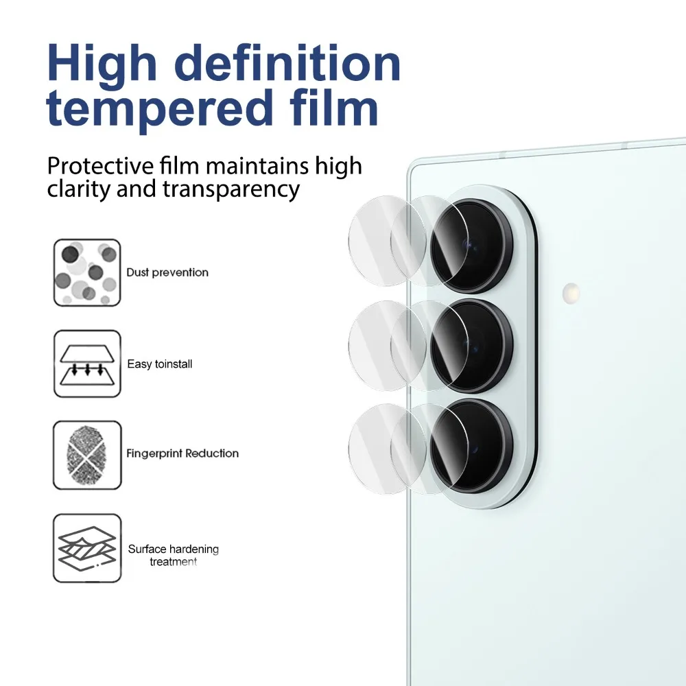 Premium Camera Lens Protector - Tempered Glass HD Anti-Scratch Full Coverage