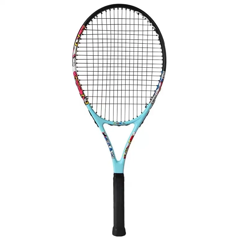 Aluminum Carbon One-Piece Tennis Rackets Net Racket Suit with Big Bag Single Adult Tennis Racket Rackets