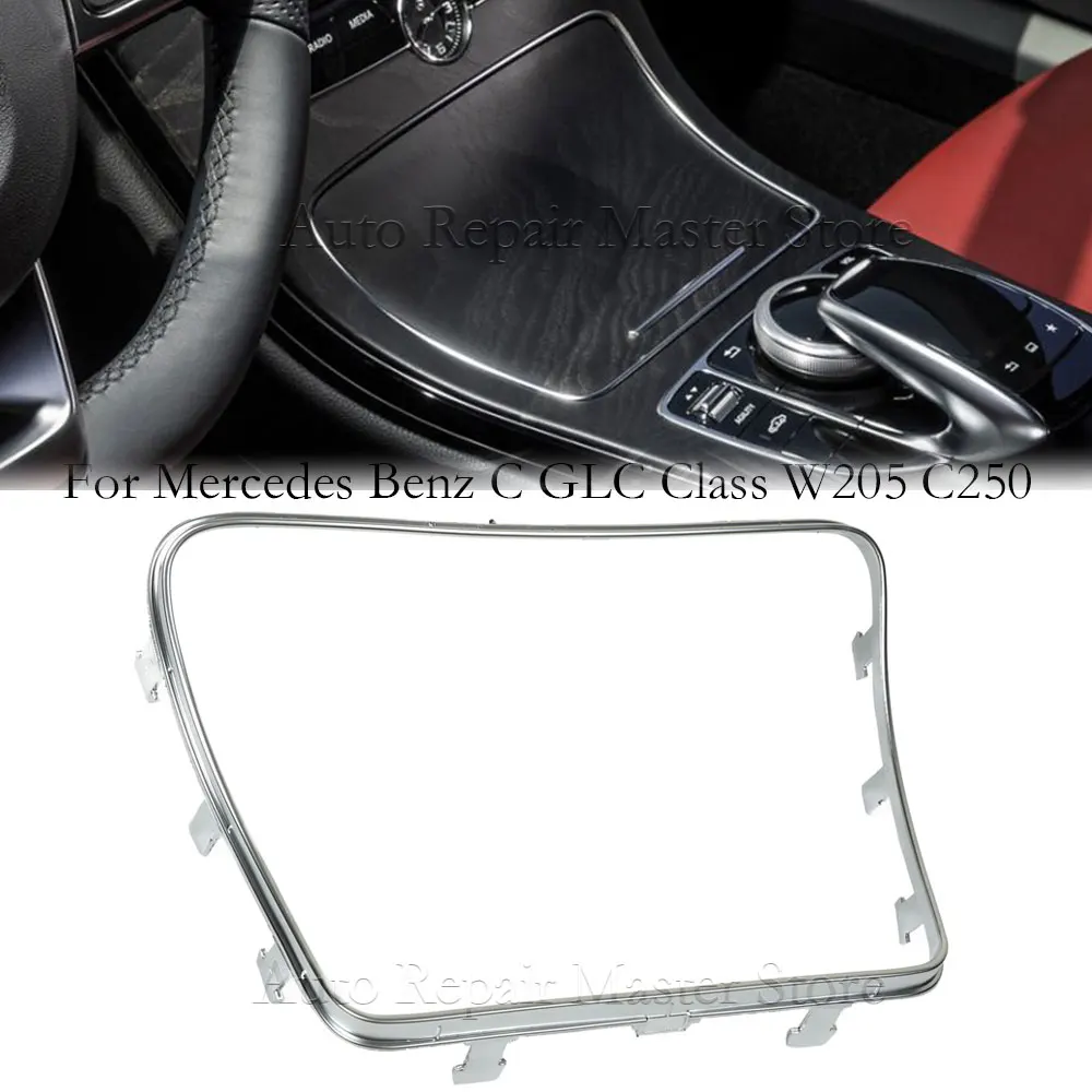 Chrome Center Console Panel Trim Cover For MERCEDES-BENZ C CLASS W205 2015-2021