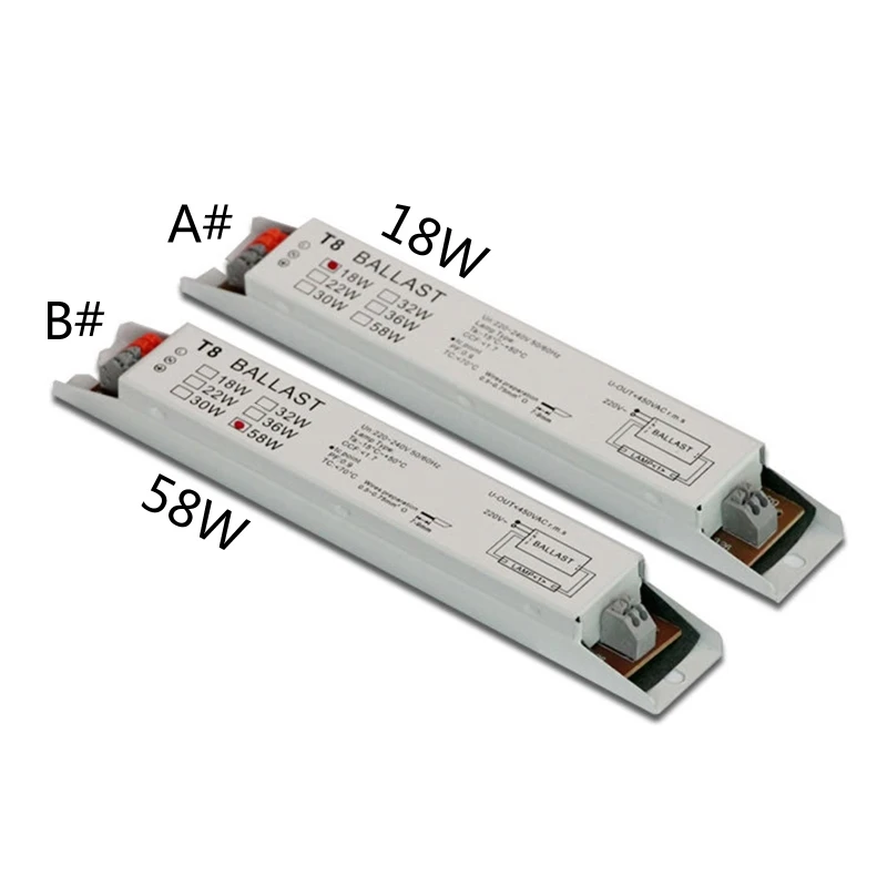 220240VAC36WT81x18W1x58WWideVoltageT8ElectronicBallast