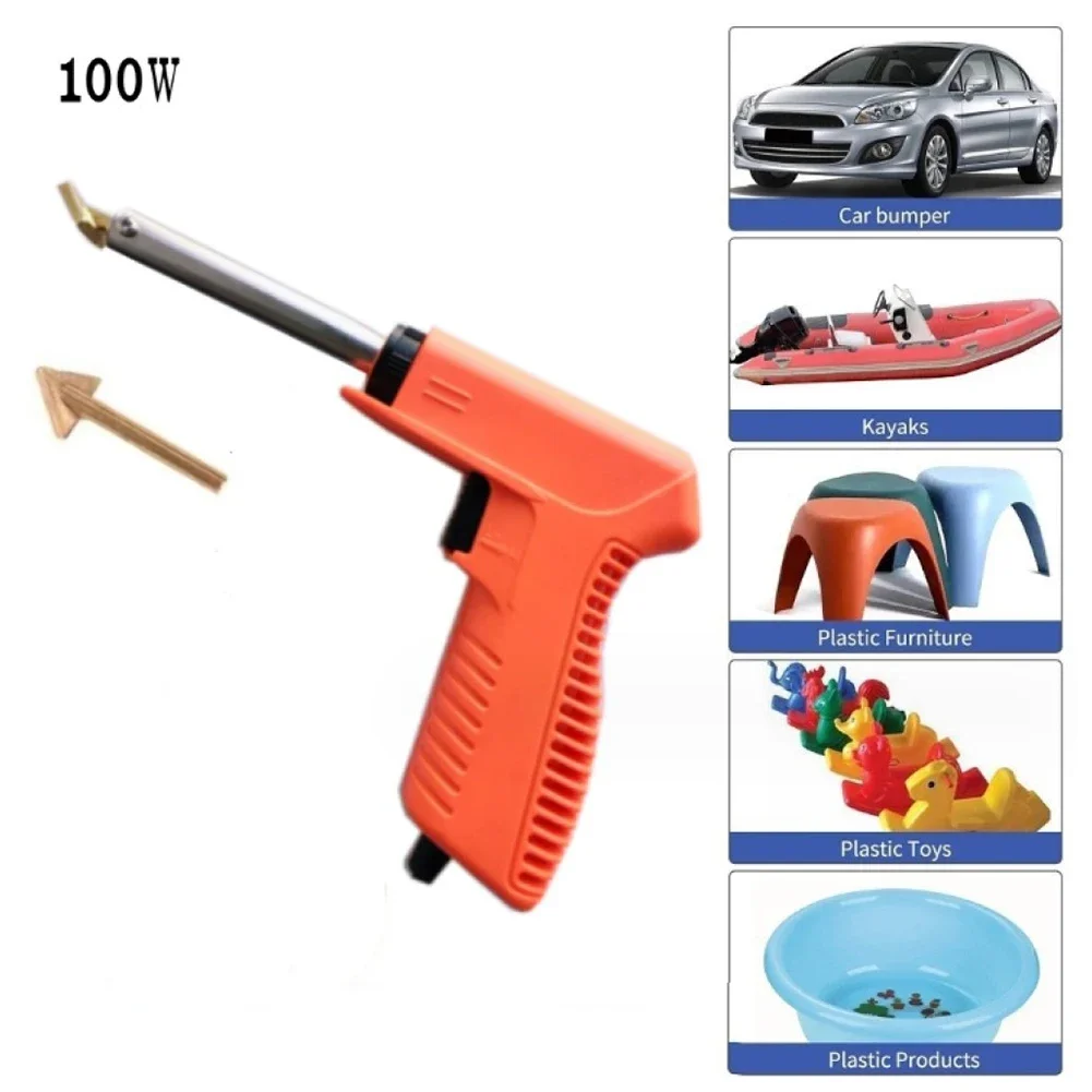 100W Plastic Welding Machine er Soldering Iron Bumper Repair Auto Body Tool 220V 50/60HZ 100W Plastic Welding Head