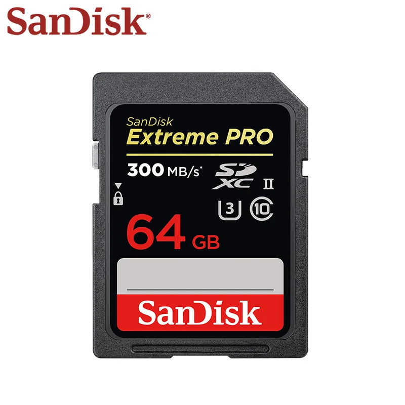 SanDisk Extreme Pro ī޶ SD ī, SDHC SDXC Ŭ 10 ޸ ī, UHS-II ÷ ī, 300 MB/s, U3, 64GB, 128GB