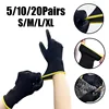 Black Nylon PU Coated Gloves Breathable Non Slip for Factory Machinery Gardening Woodworking Outdoor Safety Work Gloves 1