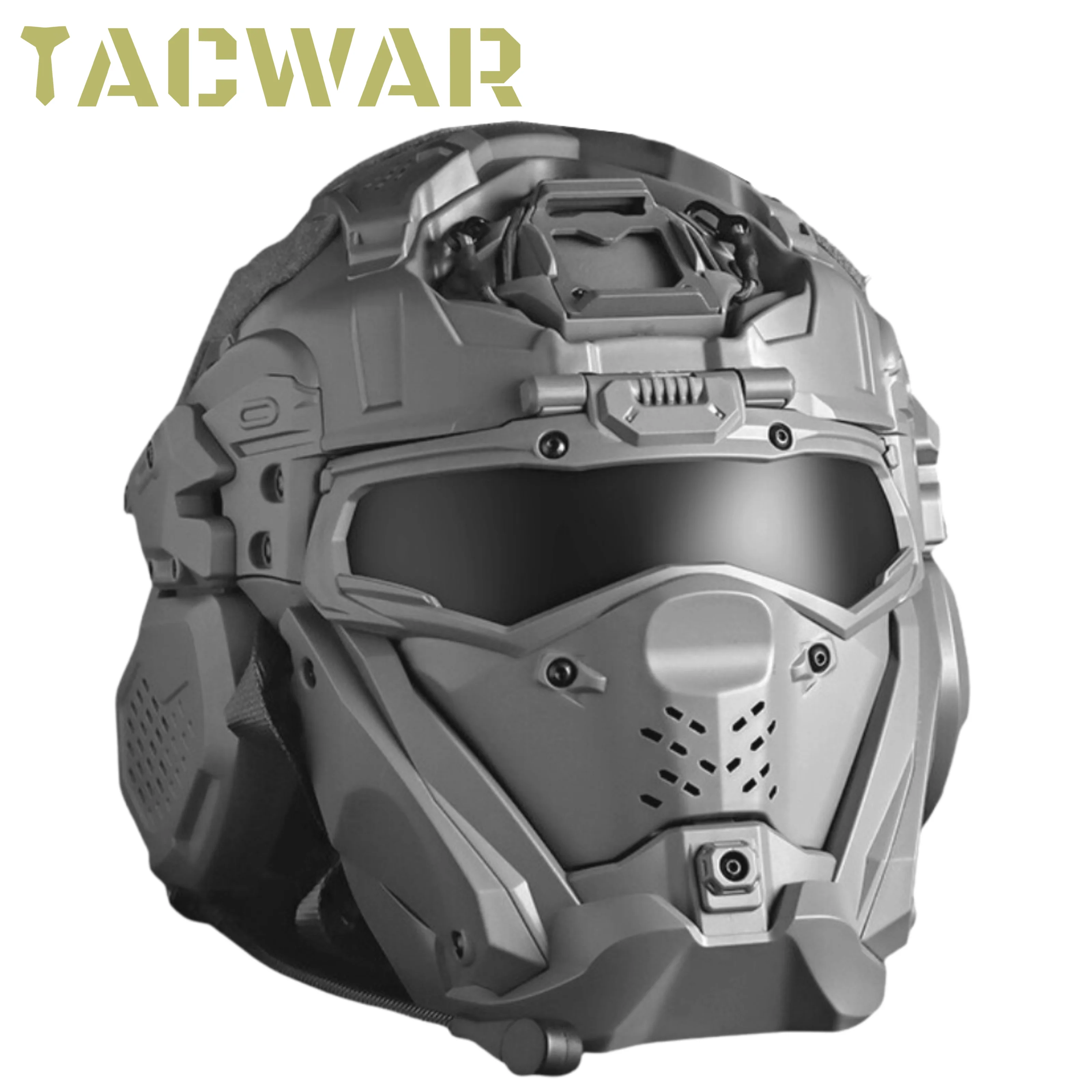 AQzxdc Fast Tactical Helmet Sets, with Full-Cover Military Airsoft