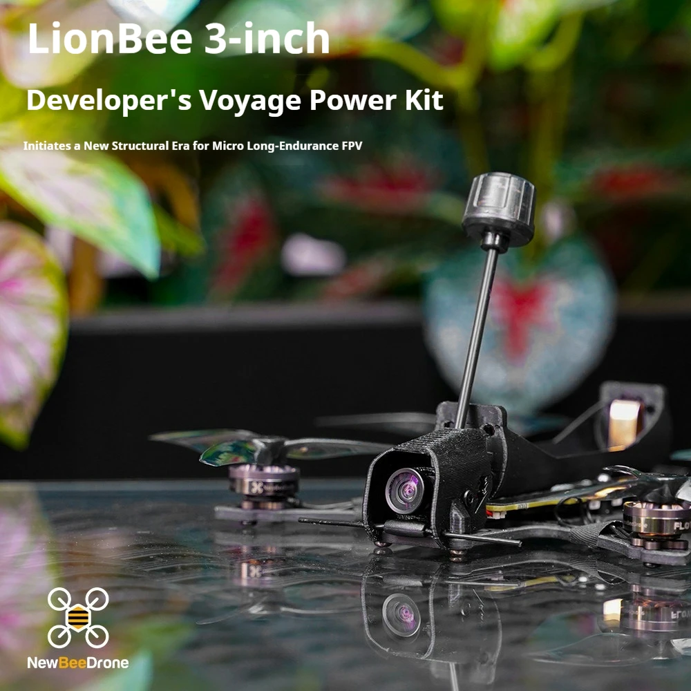 NewBeeDrone LionBee Drone FPV a Lungo Raggio da 3 Pollici, Kit di Alimentazione, VTX Analogico, Drone FPV a Lunga Durata per Sviluppatori - Image 3