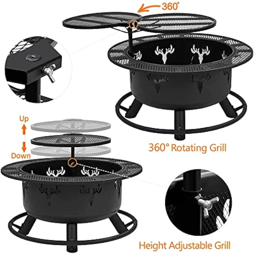 32" Wood Burning Firepit 2